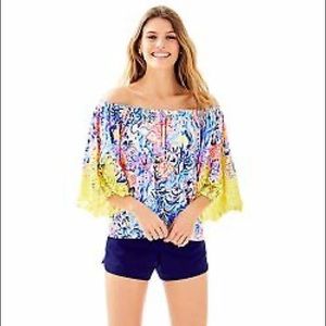 Lilly Pulitzer Zaylee Off the Shoulder Blouse